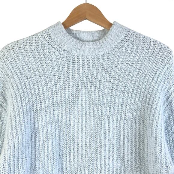 Abercrombie & Fitch Ribbed Crew Neck Sweater in Blue - Picture 2 of 5